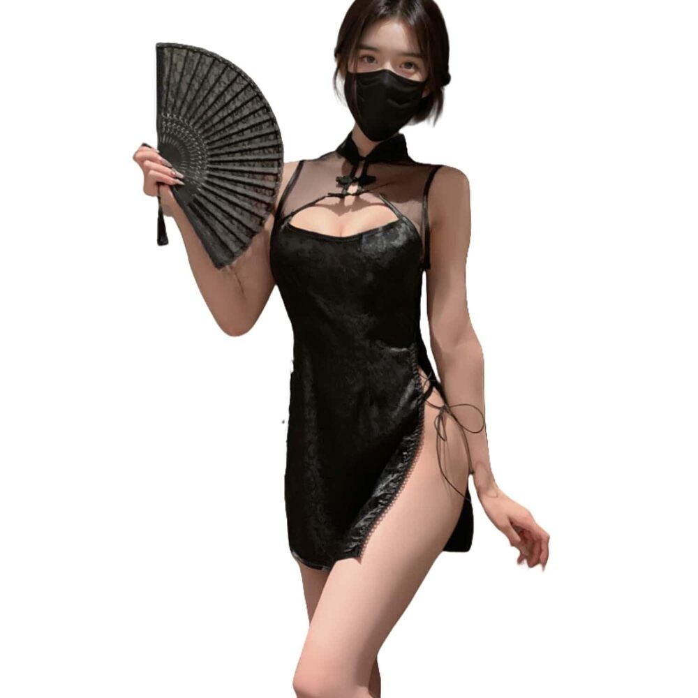 1388 Sexy Clothing Lingerie Mini Chinese Cheongsam Dress Anime Cosplay
